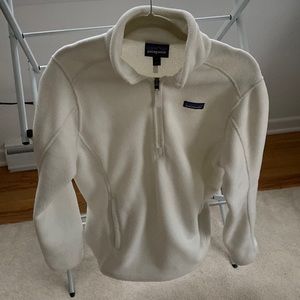 Patagonia Women’s half-zip fleece synchilla polyester size L white